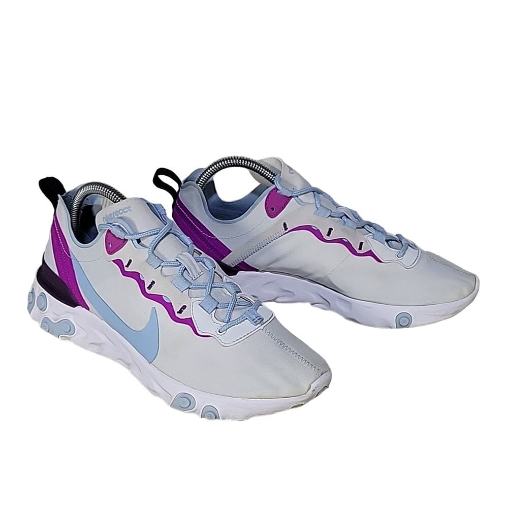 Nike Womens React Element 55 Psychic Blue Size 9.5